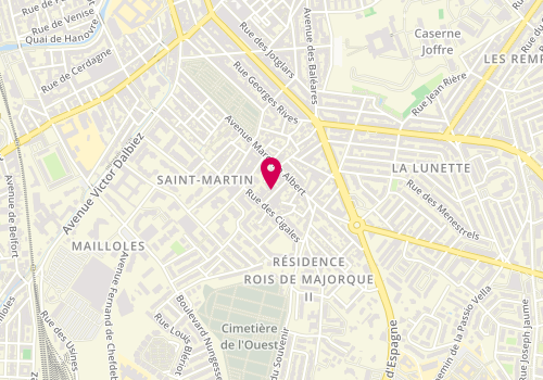 Plan de TORRES Bernard, 14 Rue Lucien Deslinières, 66000 Perpignan