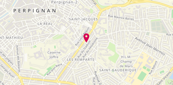 Plan de Saint Charles Pneus, 9 Rue Leon Levavasseur
Mas Bruno, 66000 Perpignan