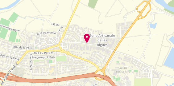Plan de Canet Automobile, 6 Rue des Arrancades Zone Artisanale. Las Bigues, 66140 Canet-en-Roussillon