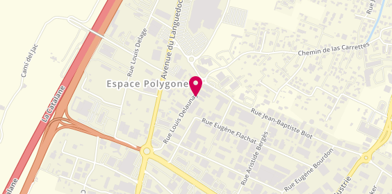 Plan de SARL Garage du Roussillon, 358 Rue Louis Delaunay, 66000 Perpignan