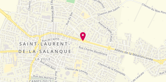 Plan de Garage Balouet Dominique, Avenue de la Cote Vermeille Route du Barcares, 66250 Saint-Laurent-de-la-Salanque