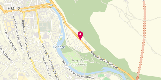 Plan de Euromaster Foix Barce, 16 Avenue de Barcelone, 09000 Foix