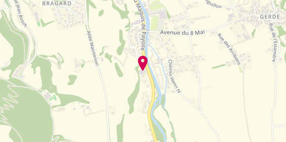 Plan de Access - TotalEnergies, 38 avenue Maquis de Payolle, 65200 Bagnères-de-Bigorre