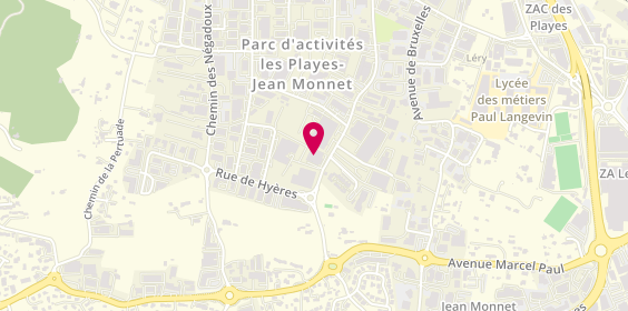 Plan de Codipiece SAS, 309 Boulevard Léry
Rue Zone Aménagement des Playes, 83140 Six-Fours-les-Plages