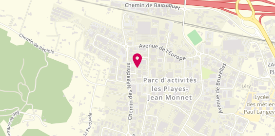Plan de Chti Services, Zone Aménagement des Playes 140 Rue Métiers, 83140 Six-Fours-les-Plages