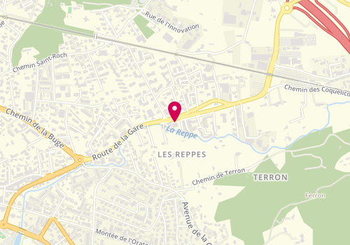 Plan de Agent Peugeot, 546 Route de la Gare, 83110 Sanary-sur-Mer