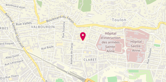 Plan de ESCULIER Jean-Marie, Bât A2 150 Boulevard Trucy, 83000 Toulon