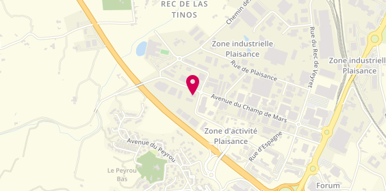 Plan de 1,2,3 AutoService, Zone Industrielle Plaisance
37 Av. Du Champ de Mars, 11100 Narbonne