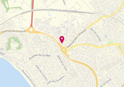 Plan de Saint Cyr Centre Auto, Zone Aménagement des Pradeaux, 83270 Saint-Cyr-sur-Mer