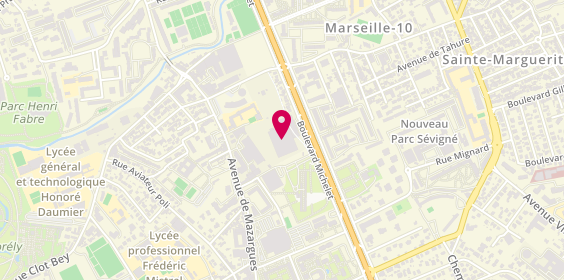 Plan de Autobiz Marseille, 204 Boulevard Michelet, 13008 Marseille