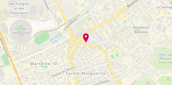 Plan de Euromaster France, 61 Boulevard de Sainte-Marguerite, 13009 Marseille