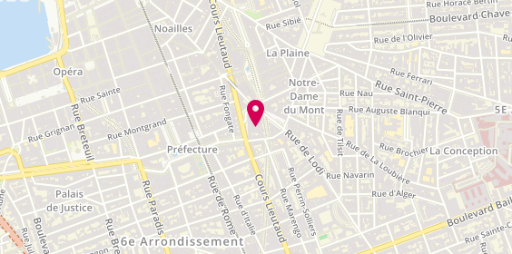 Plan de Garage Notre Dame du Mont, 12 Place Notre Dame du Mont, 13006 Marseille