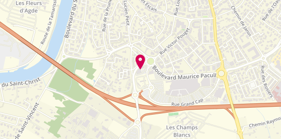 Plan de Norauto, Les Cayrets
Centre Commercial Espace Grand Cap
Boulevard Maurice Pacull, 34300 Agde
