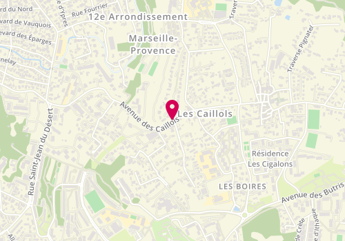 Plan de SARL Lm Auto Saint Ange, 260 Avenue des Caillols, 13012 Marseille