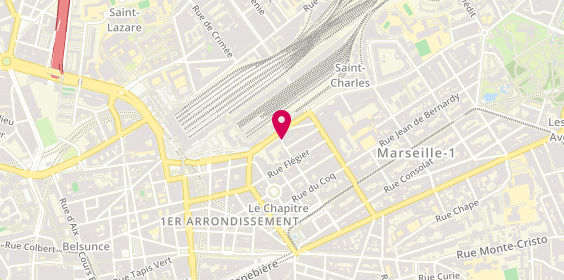 Plan de City Motos Pièces, 48 Rue des Abeilles, 13001 Marseille