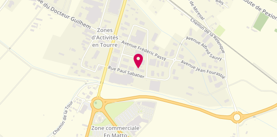 Plan de Centre Auto GTI, 216 Rue Paul Sabatier, 11400 Castelnaudary