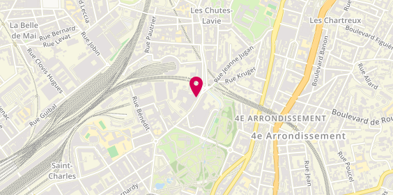 Plan de Chutes Lavie Automobiles, 135 Boulevard Camille Flammarion, 13004 Marseille