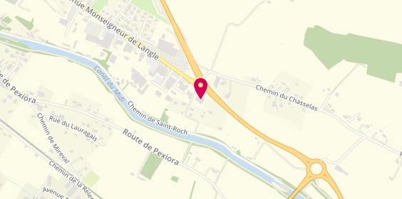 Plan de LDSA, 136 avenue Mgr de Langle, 11400 Castelnaudary