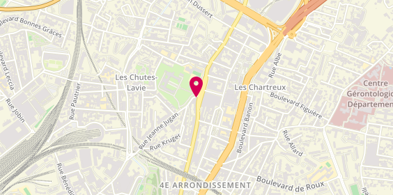 Plan de Garage des Chartreux - Mécanique et Carrosserie - 100 % OFFERTE 13 Marseille, 213 avenue des Chartreux, 13004 Marseille