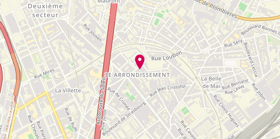 Plan de Carrosserie Loubon Automobiles, 24 Rue Loubon, 13003 Marseille