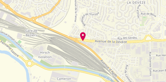 Plan de Euromaster, Avenue de la Devèze, 34500 Béziers
