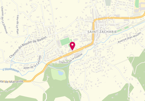 Plan de Stephane Carrosserie, avenue Gaston de Saporta, 83640 Saint-Zacharie