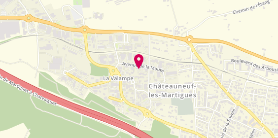 Plan de GMAUTOMOBILE, 12 avenue de la Moutte, 13220 Châteauneuf-les-Martigues