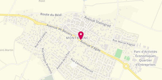 Plan de Dubourg Auto Héritage, 61 avenue d'Agde, 34290 Montblanc