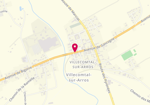 Plan de Ps Autos, 12 Avenue de Gascogne, 32730 Villecomtal-sur-Arros