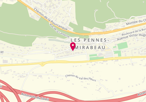 Plan de Eurorepar, 7 avenue des Bastides, 13170 Les Pennes-Mirabeau