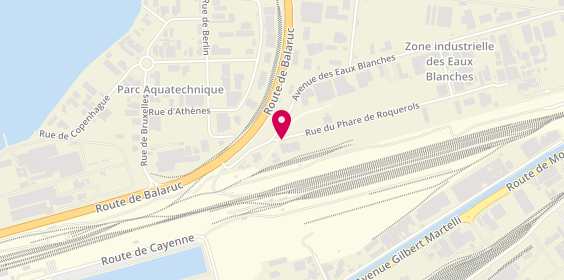 Plan de SODIRA Sète, 110 Rue du Phare de Roquerols, Zone Industrielle Des
Av. Des Eaux Blanches, 34200 Sète