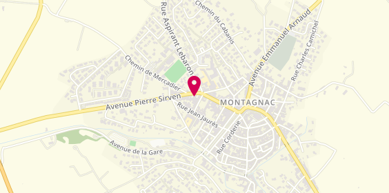 Plan de Eurorepar Garage Montagnacois, 41 avenue Pierre Sirven, 34530 Montagnac