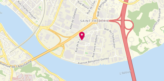 Plan de Mondial Pare Brise, Zone Artisanale Saint-Frédéric
14 Rue de la Tillole, 64100 Bayonne