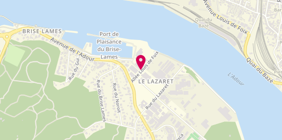 Plan de Garage des Pyrenees, 110 Avenue de L&#039;Adour Allee Louis de Foix, 64600 Anglet