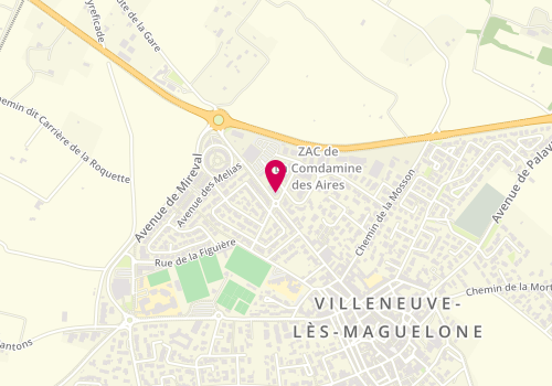 Plan de Villeneuve Automobile, 1 Rue des Platanes, 34750 Villeneuve-lès-Maguelone