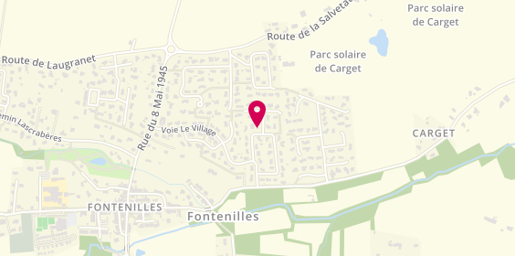 Plan de Kd Pneus 31, 11 Avenue de Gascogne Zone Aménagement de L&#039;Espeche, 31470 Fontenilles