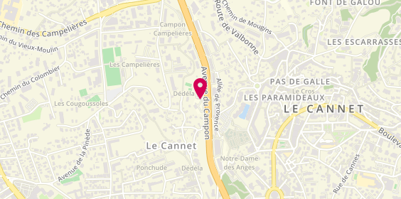 Plan de Autobiz le Cannet, 556 avenue du Campon, 06110 Le Cannet