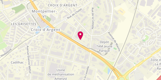 Plan de Utilo, 347 Rue Rosa Luxemburg, 34070 Montpellier