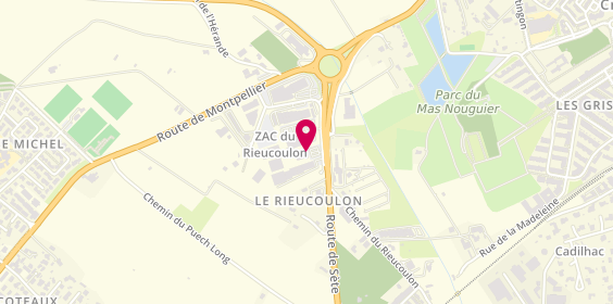 Plan de Vulco Garrigue Saint Jean de Vedas, 410 Rue Alexandre Fleming
Route de Sète, 34430 Saint-Jean-de-Védas