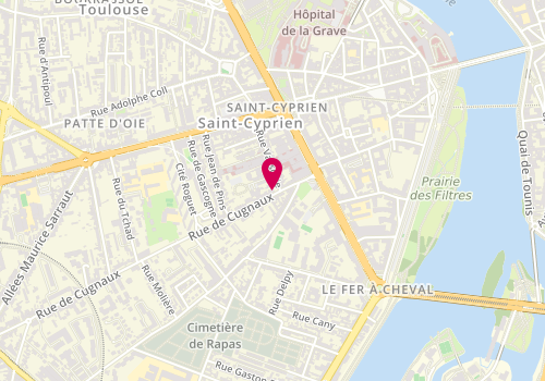 Plan de Relais St Cyprien, 137 Rue de Cugnaux, 31300 Toulouse