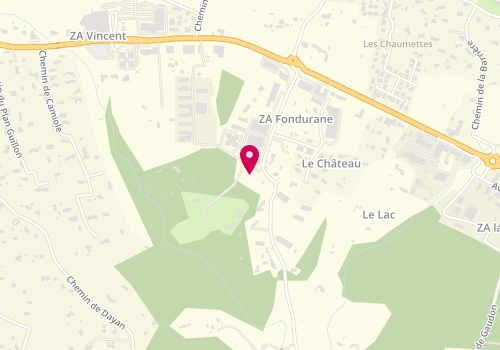 Plan de F.P Carrosserie, Chemin de Fondurane, Quartier le Plan Occidental, 83440 Montauroux