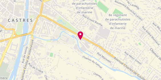 Plan de Sos Pare-Brise, 24 avenue Charles de Gaulle, 81100 Castres
