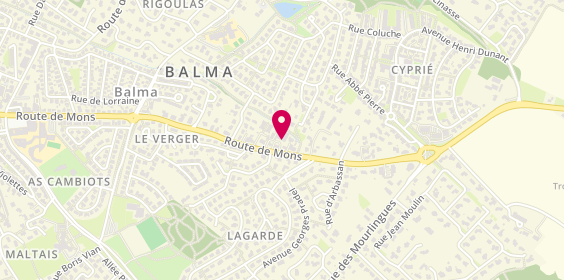 Plan de Garage Laporte Agent Renault Dacia Balma, 79 Route de Mons, 31130 Balma