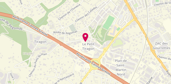 Plan de Autostoria, Zone Industrielle du Tiragon
80 Chemin des Cardelines, 06370 Mouans-Sartoux