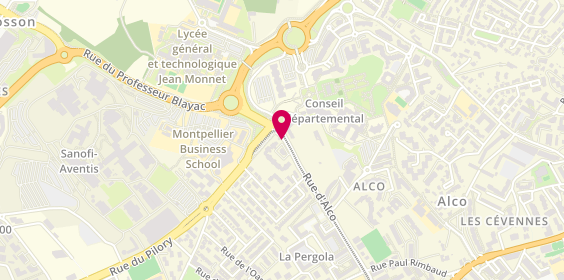 Plan de Ax Auto 34, 1275 Rue Alco, 34080 Montpellier