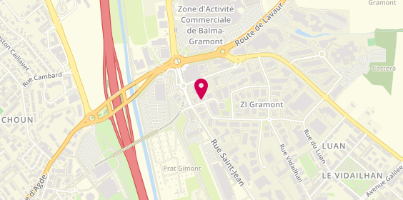 Plan de Toulouse Pneus, 1 avenue Prat Gimont, 31130 Balma
