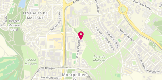 Plan de Paillade Auto Cdr Group Cdr Montpellier, 213 Rue de l'Agathois, 34080 Montpellier