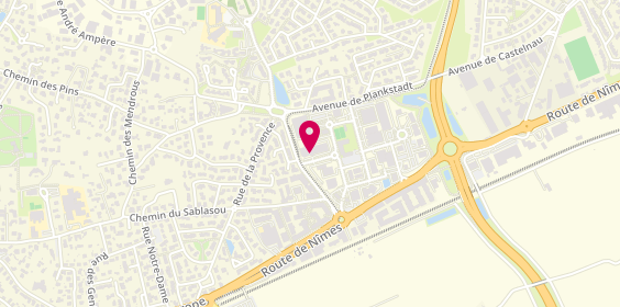 Plan de Garage Mercedes Benz, parc d'Activité de l'Aube Rouge, 34170 Castelnau-le-Lez