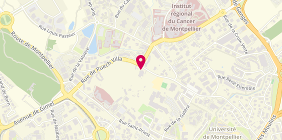 Plan de Garage des Tilleuls Racing (Toyota), 261 Rue de Puech Villa, 34090 Montpellier