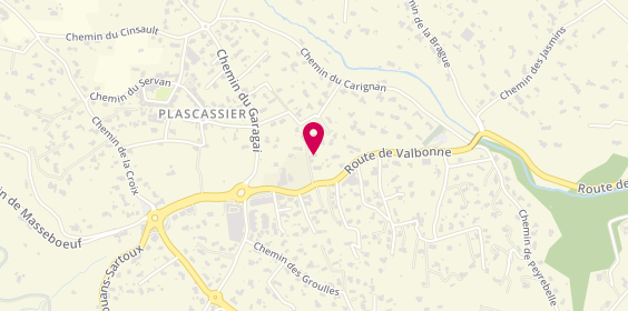 Plan de Amédé Garage, 43 Route de Valbonne, 06130 Grasse